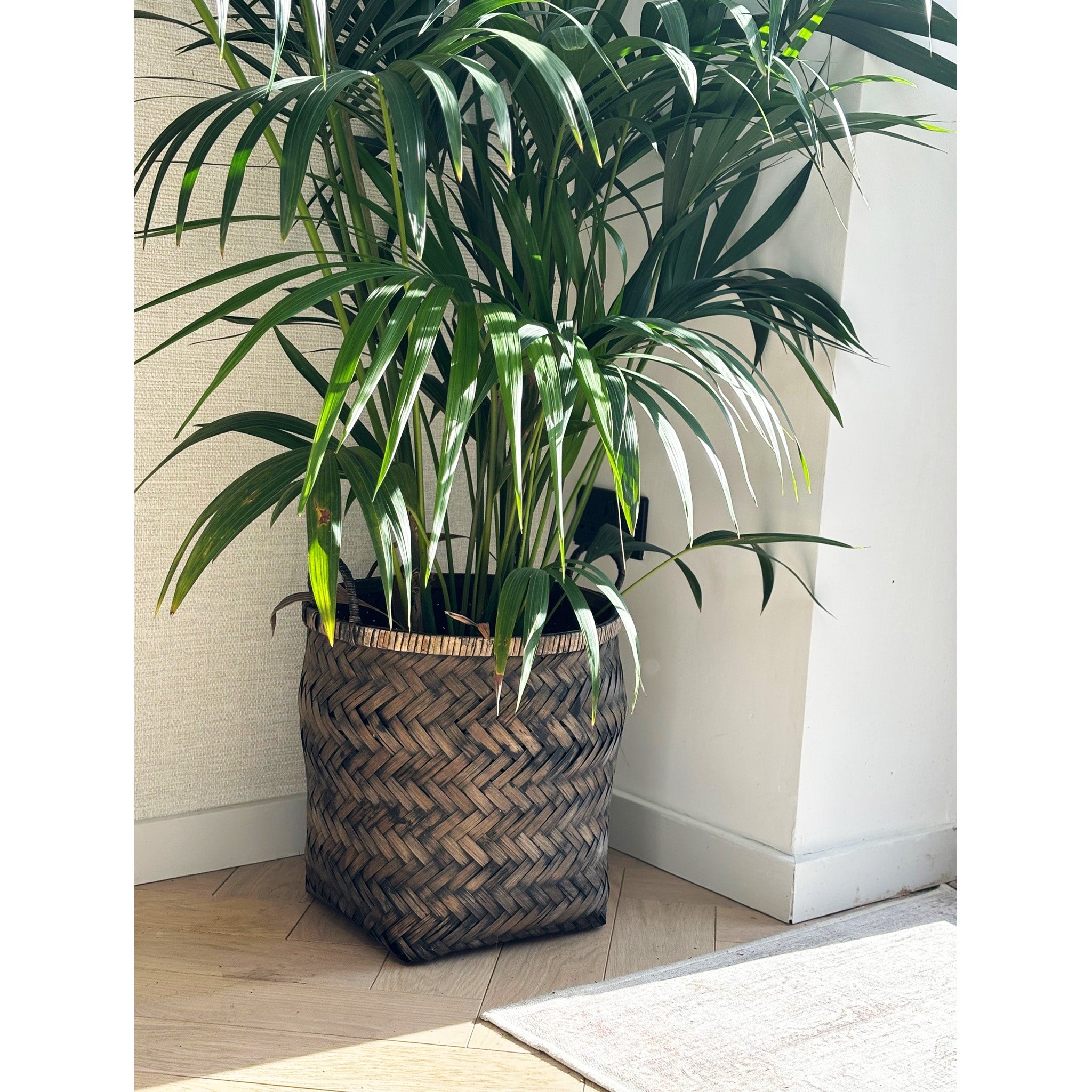 Blackened Bamboo Basket